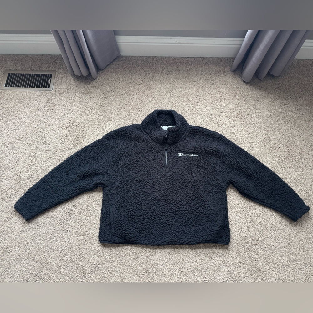 Champion Charcoal Sherpa Quarter-Zip